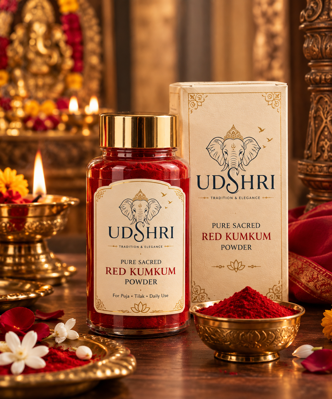 Pure Sacred Red Kumkum Powder