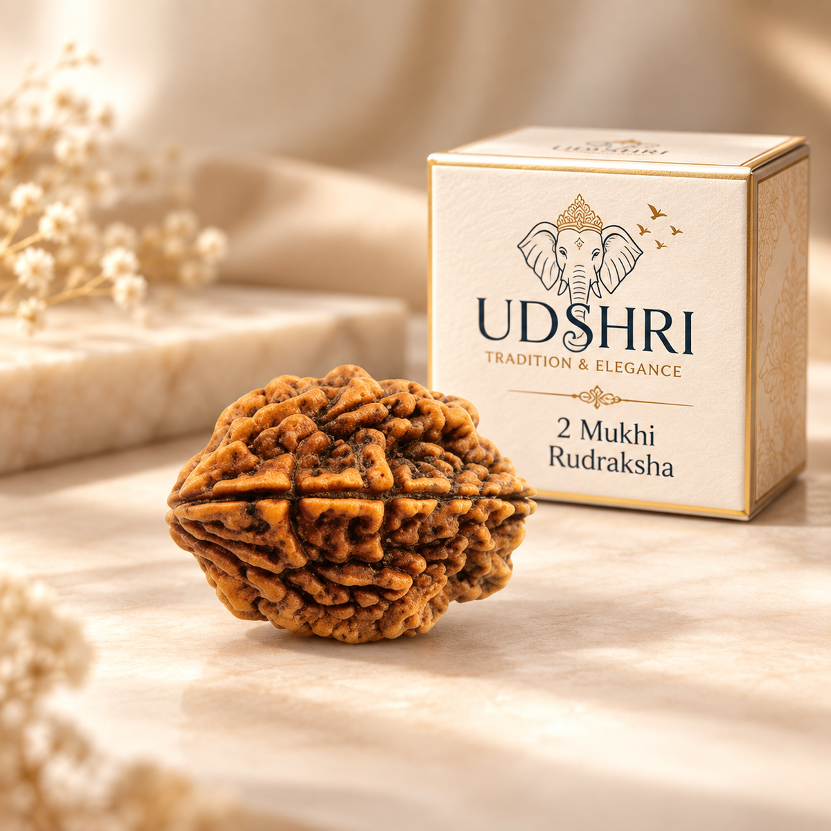 Original Nepal 2 Mukhi Rudraksha