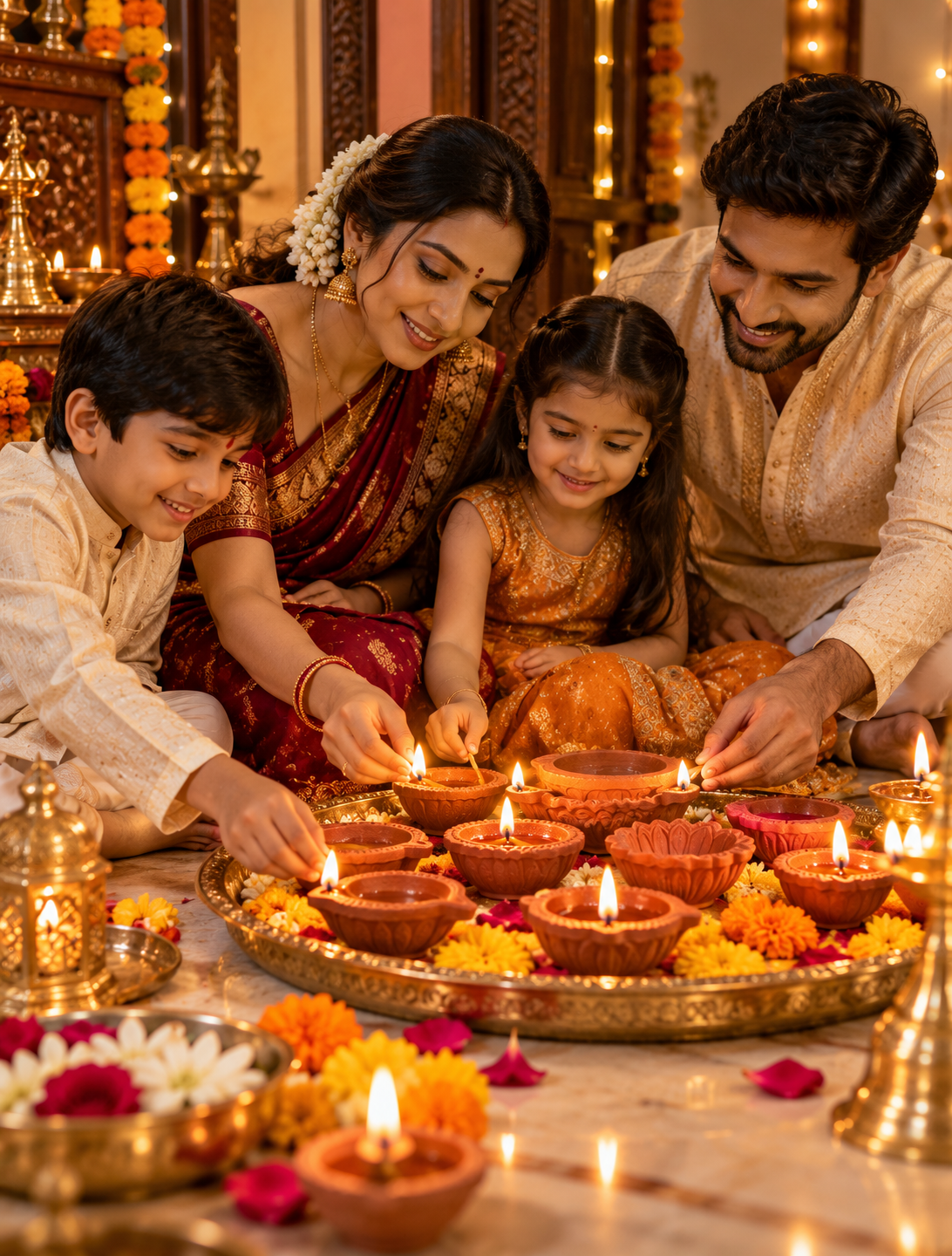 Sacred Traditional Handmade Puja Diyas