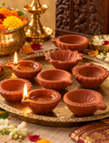 Sacred Traditional Handmade Puja Diyas