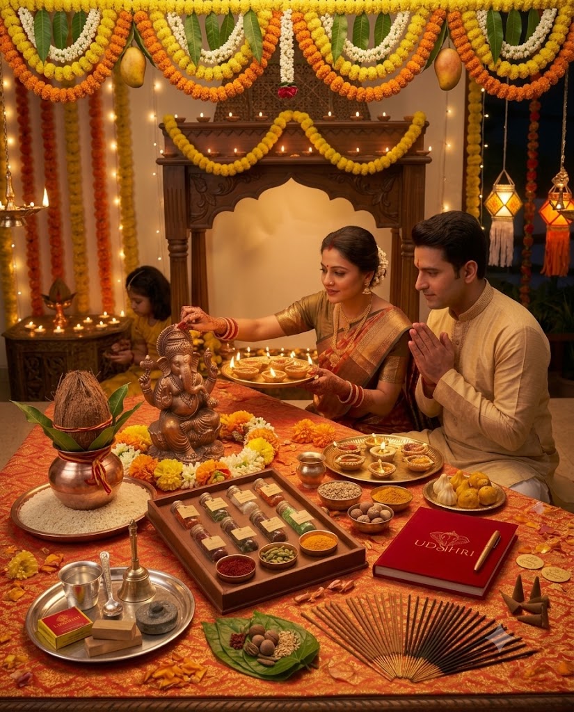 Complete Sacred Diwali Pujan Samagri Kit