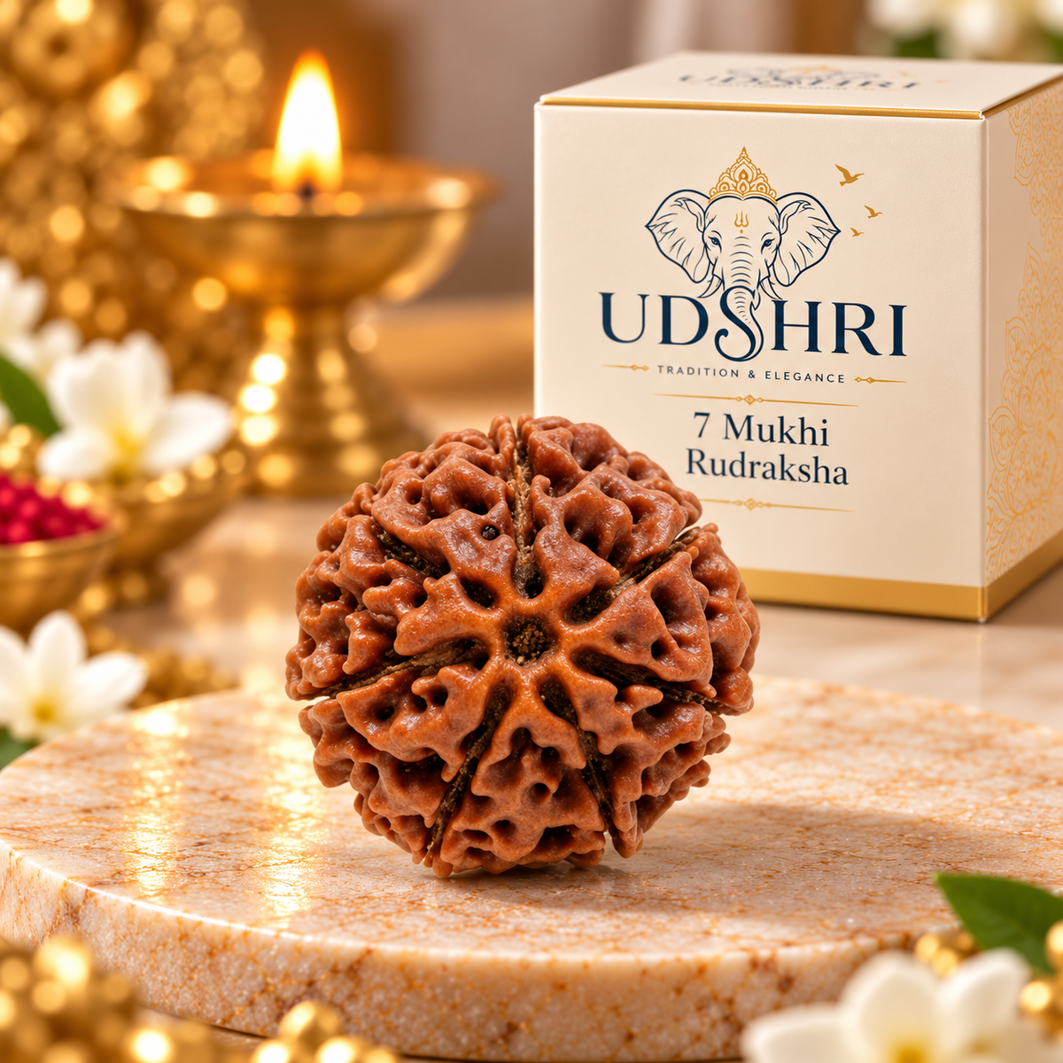 Original Nepal 7 Mukhi Rudraksha