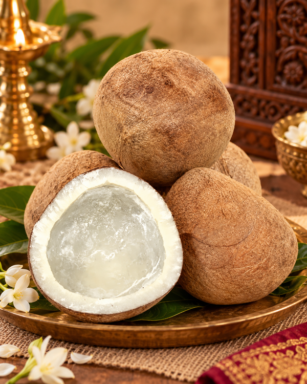 Sacred Dried Whole Puja Coconut