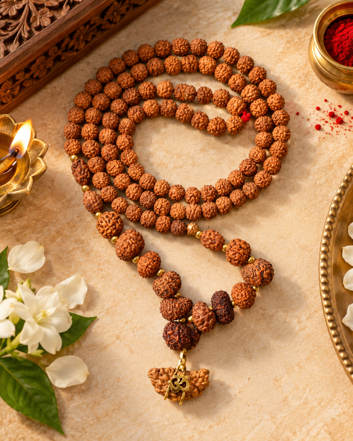 Siddh Empowered Sacred Rudraksha Mala