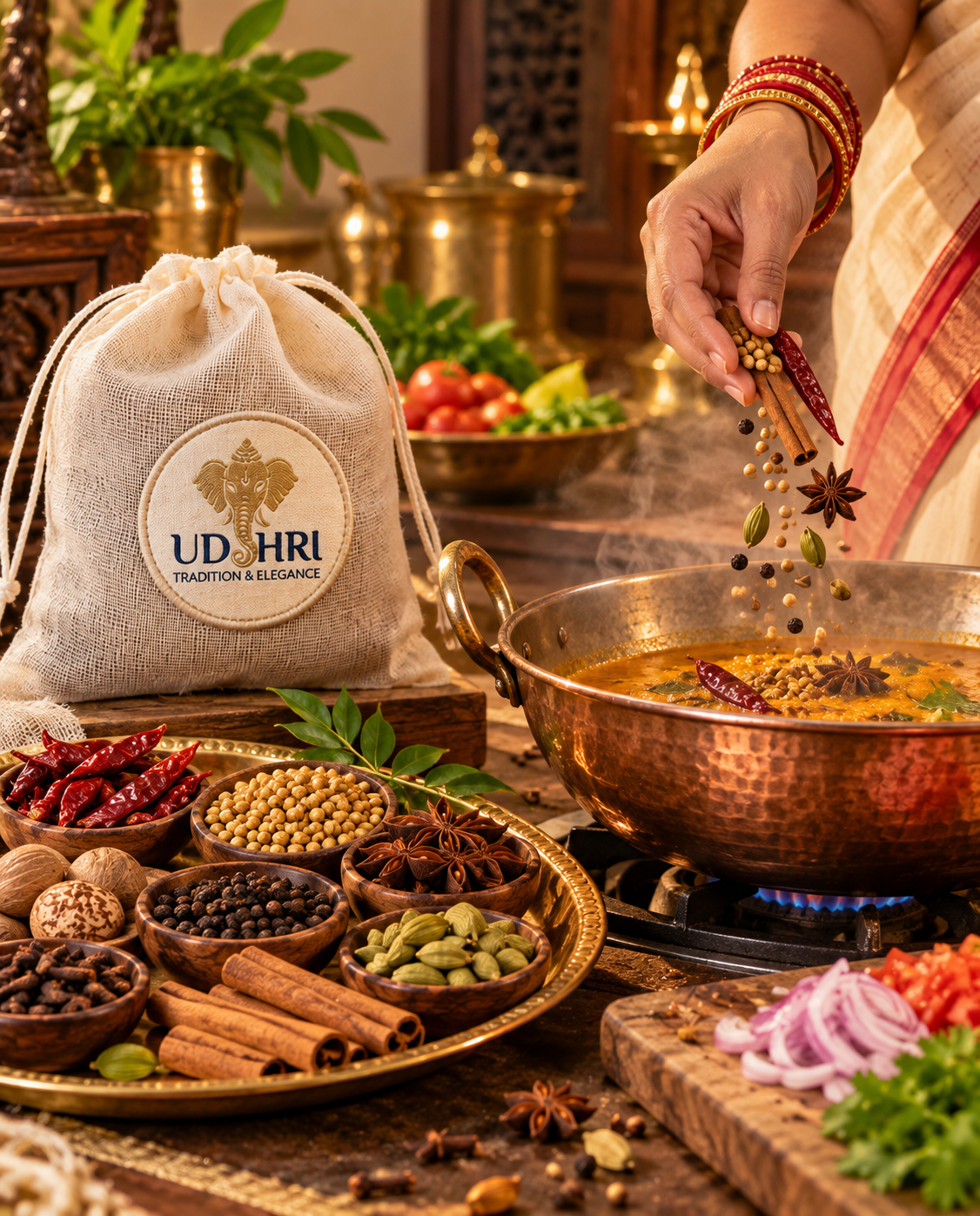 Sacred Whole Spice Fabric Pouch