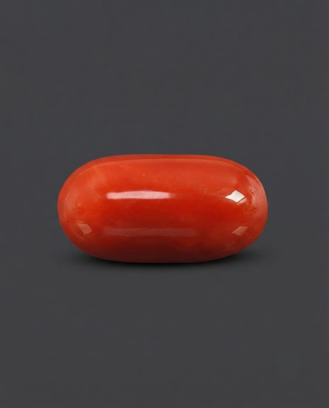 Italian Red Coral - Orangish Red (Gorik Praval) Cabacon (Japanese) shaped