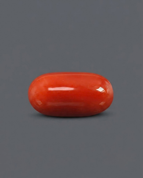 Italian Red Coral - Red (Polash Praval) - Cabacon (Japanese) Shaped