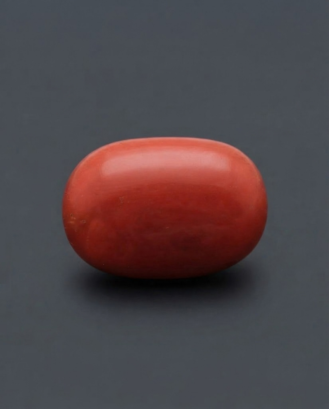 Italian Red Coral - Orangish Red (Gorik Praval) Semi-ovel Carbacon Shaped