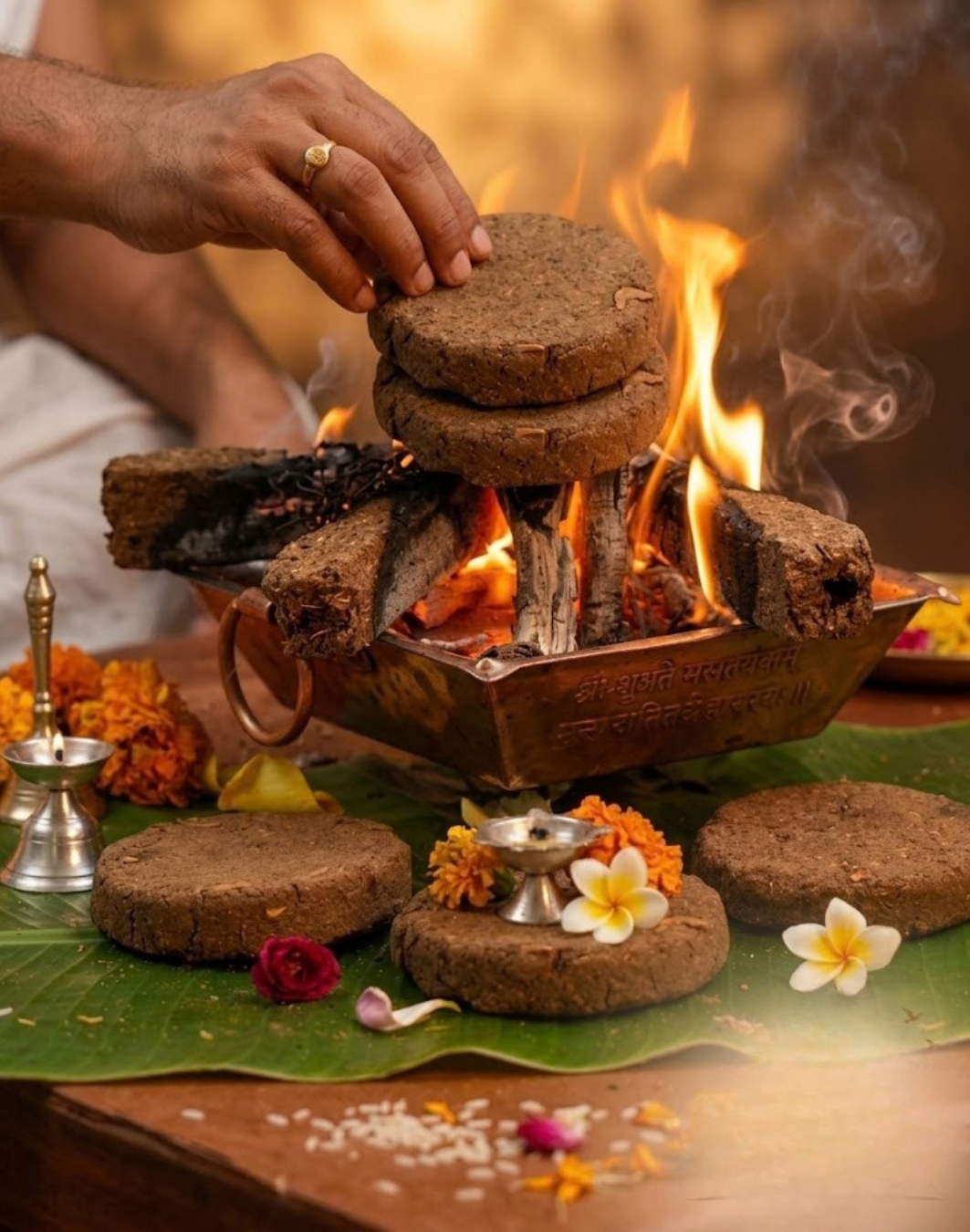 Sacred Pure Cow Dung Cakes (Uple)