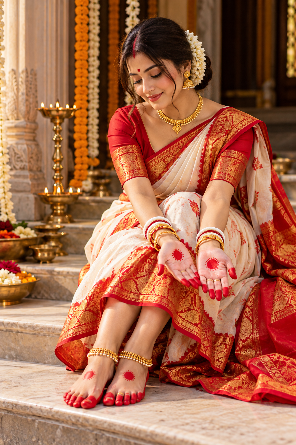 Sacred Traditional Bengali Red Alta
